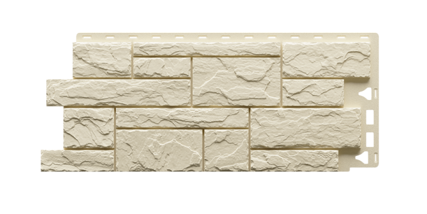 Фасадная панель Сланец, Сливочный - 2